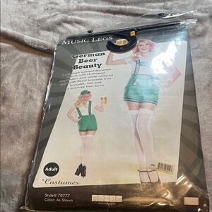 Music Legs Green German Beer Beauty Outfit NEW